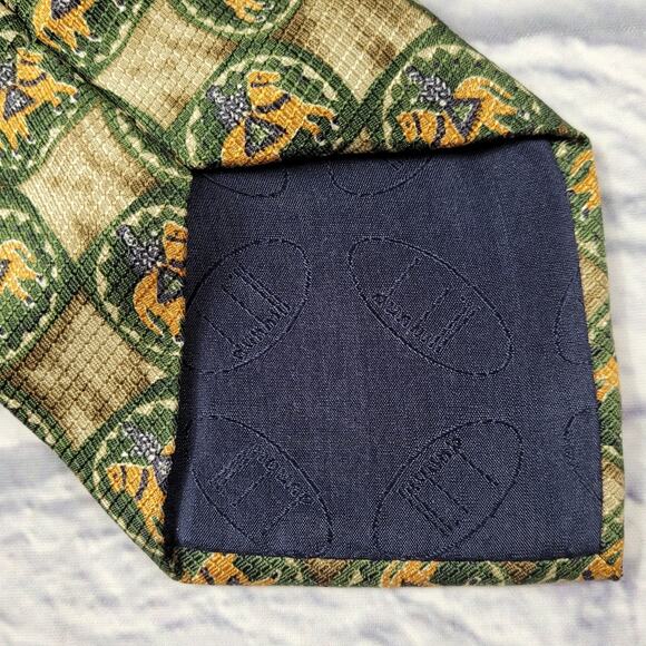Dunhill Medieval Knight on Horse Medallion Silk Tie - Picture 6 of 14